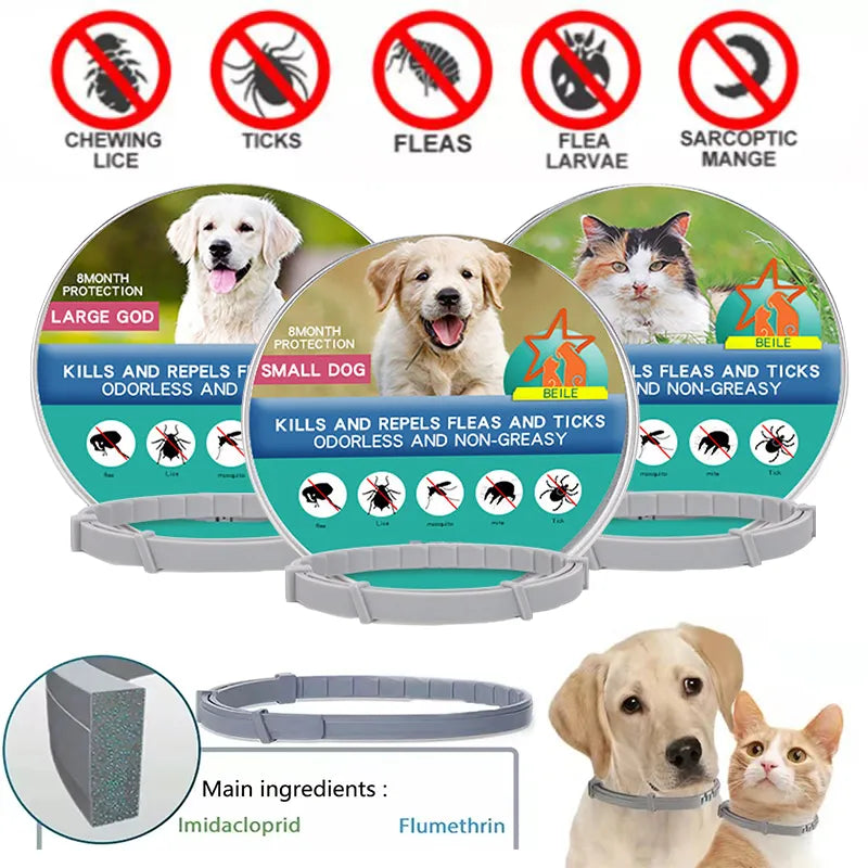 Pet anti Flea Ticks Anti-Parasitic Collar