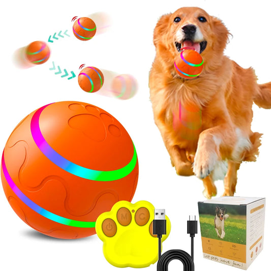 Interactive Remote Control Dog Ball Toy Durable Chew.